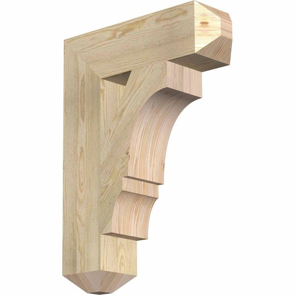 Ekena Millwork 6 in. x 30 in. x 22 in. Douglas Fir Balboa Craftsman Rough Sawn Bracket