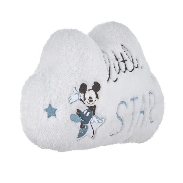 Disney Mickey Mouse Keepsake Pillow Personalized Birth Pillow, Blue Red White