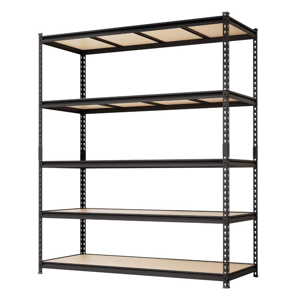 Heavy Duty 60x24x72in.5-Tier Metal Garage Shelving Unit,Adjustable Boltless Steel Storage Rack price history on PriceWatchPro