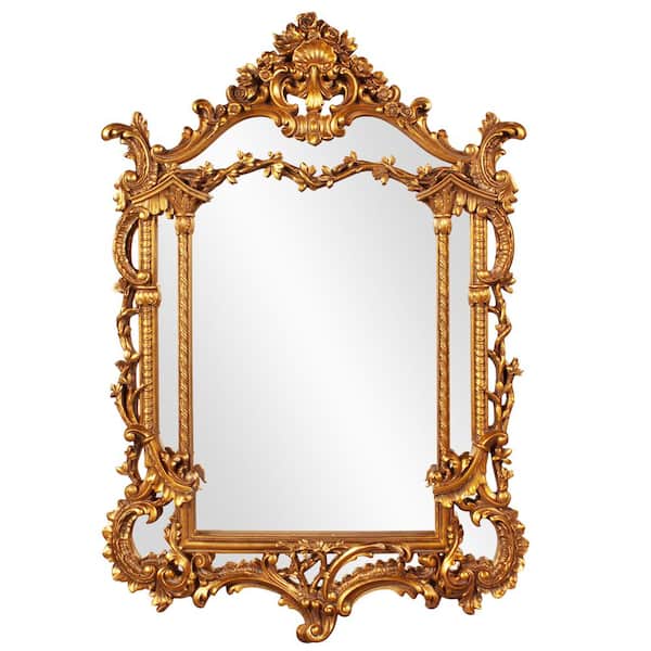 Antique Gold Leaf Classic Mirror, Antique Gold Mirror Rectangular