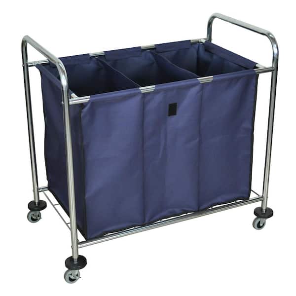 Luxor HL Steel Frame and Divided Canvas Bag Industrial Cart with Wheels