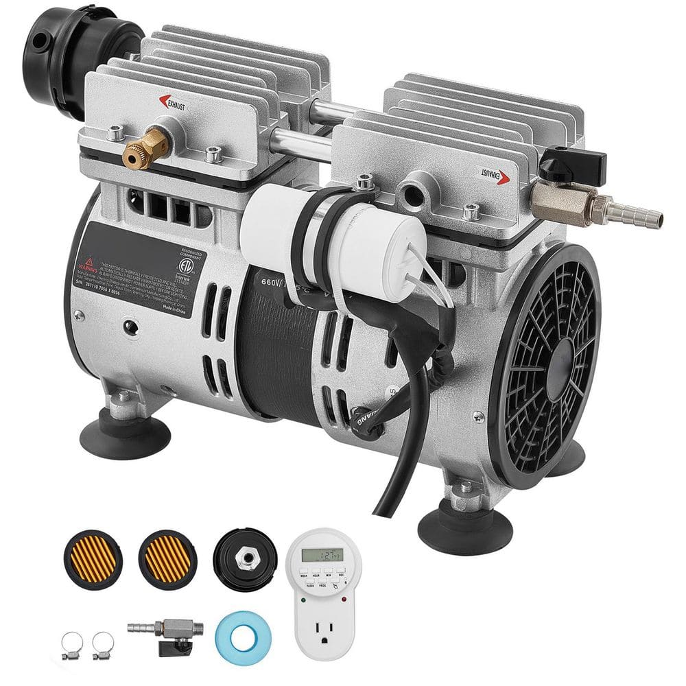 VEVOR Pond Aerator, 5. 2CFM 3/4 HP Air Compressor, 550W Powerful