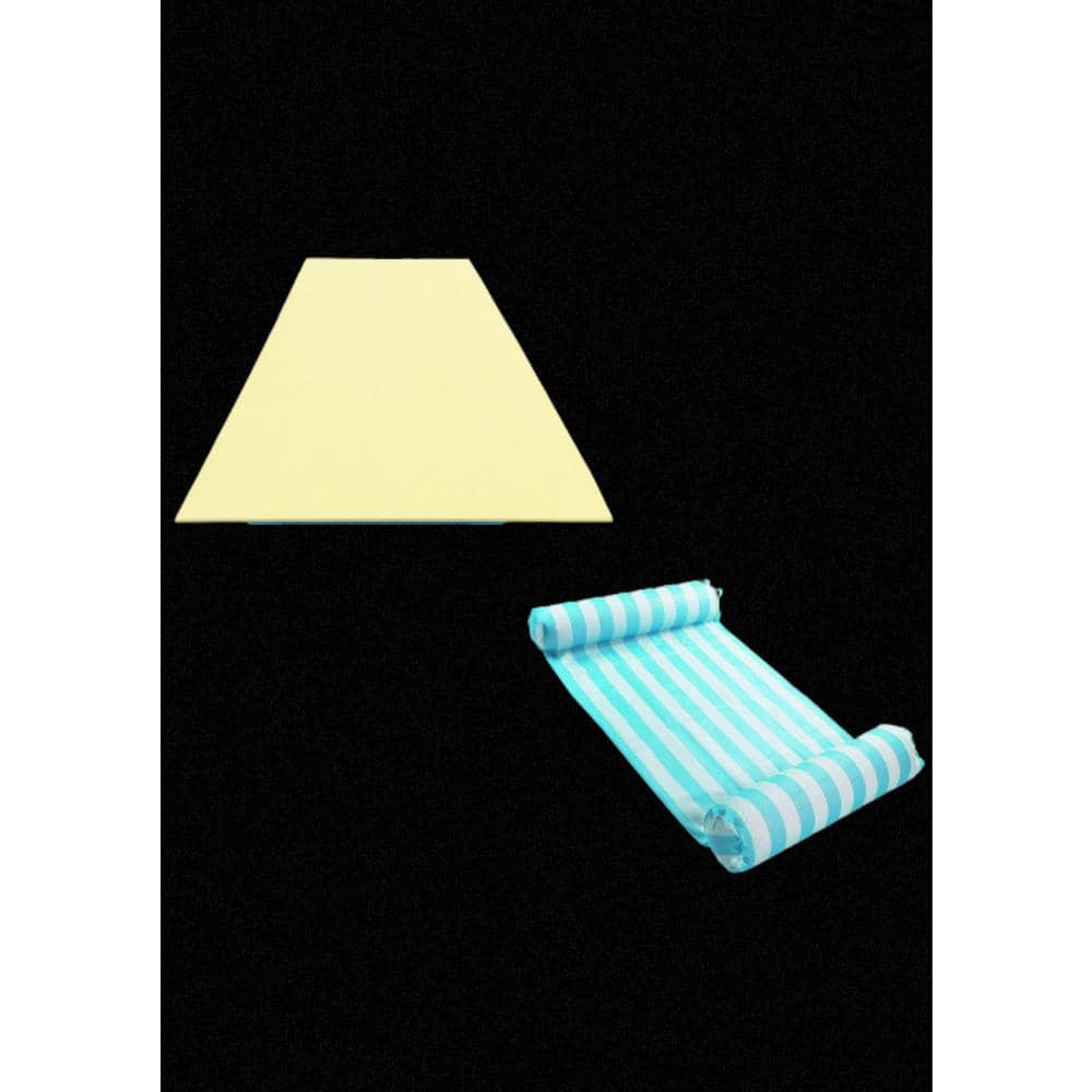 12' x 5' No Inflate UV-Resistant Water Pad Pool Lake Float, Yellow 91575VM  - The Home Depot