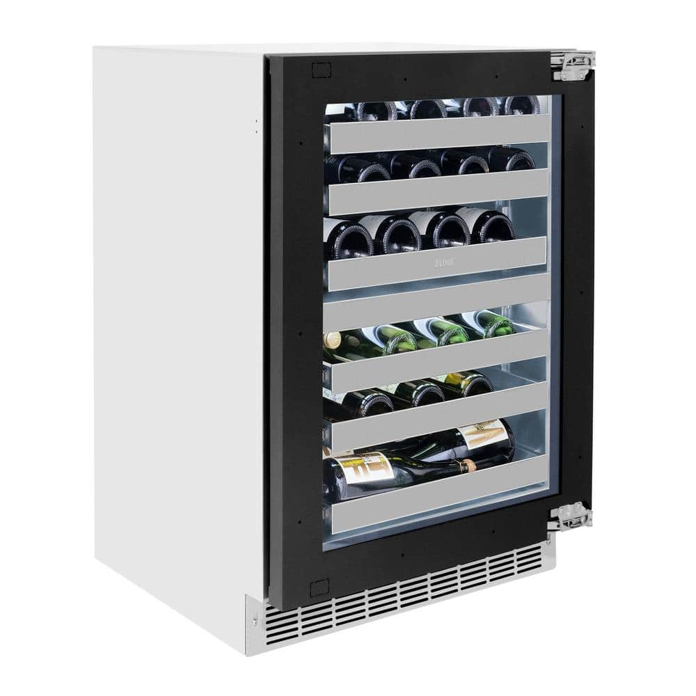 24-Inch Dual Zone Wine Cooler with Champagne Bronze Handle