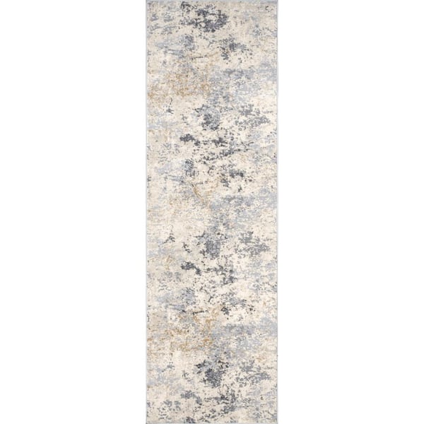 nuLOOM Chastin Beige 3 ft. x 12 ft. Abstract Runner Rug ERTR07A-28012 ...