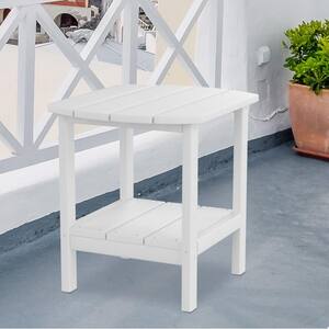 HDPE Outdoor White Side Table