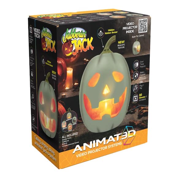 ANIMAT3D Jabberin' Jack 12 in. Animated Built-In Projector and