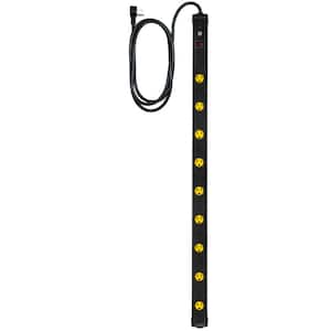 9-Outlet Heavy-Duty Body Shop Power Strip with 6 ft. Cord in Black