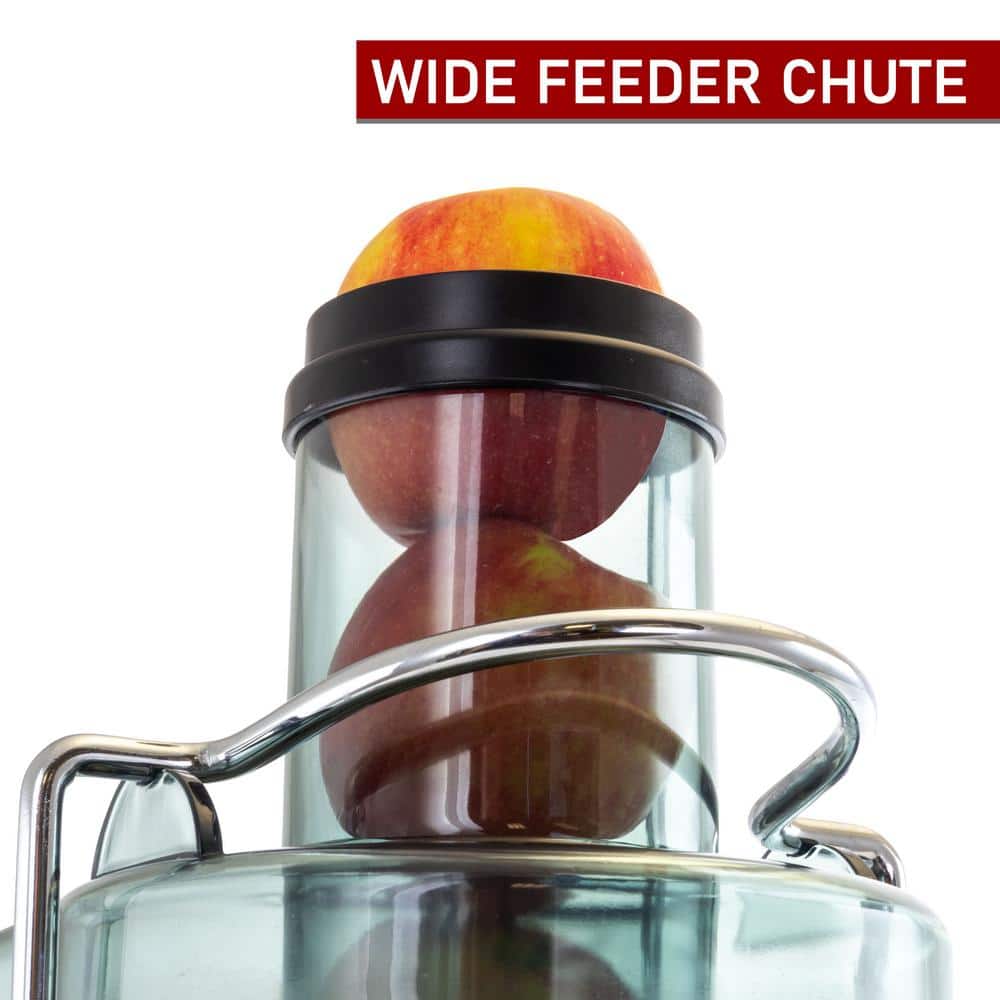 MegaChef Silver Electric Centrifugal Juicer with Variable Speed