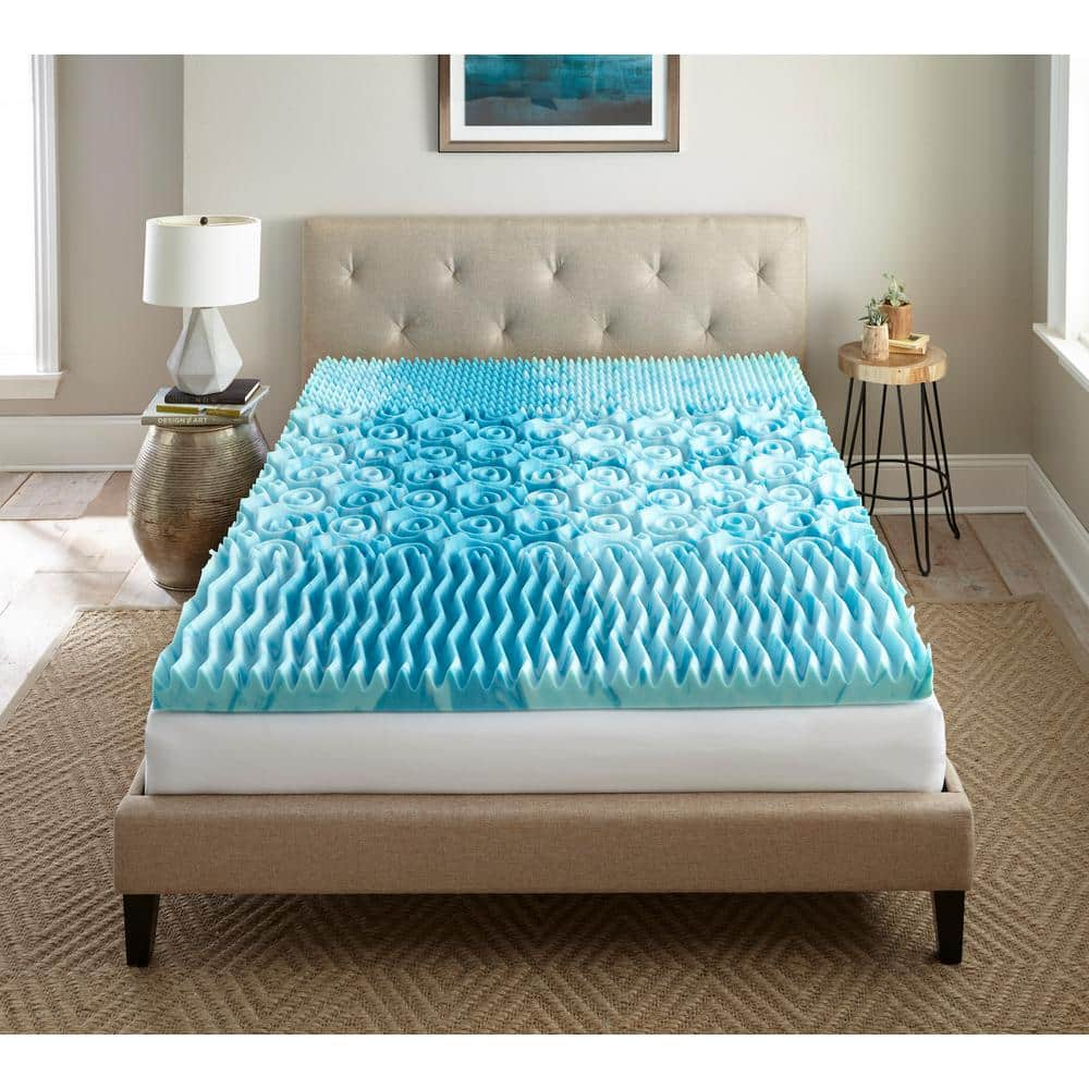 Zinus 7-Zone Cooling Gel 4 in. Queen Memory Foam Mattress Topper  ZU-TGTNM3-04Q - The Home Depot