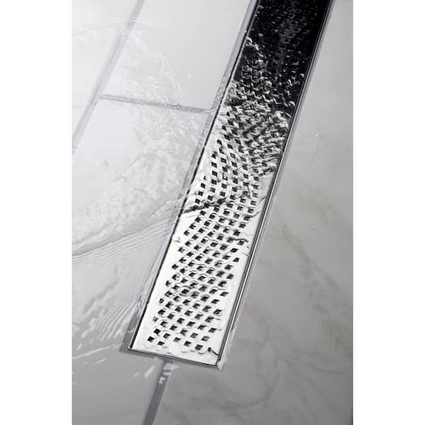 New - Metallic Daisy Design for Showers- 1 Year's Supply (5 DrainWigs)