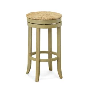 Irving 30 in. Weathered Gray Swivel Bar Stool