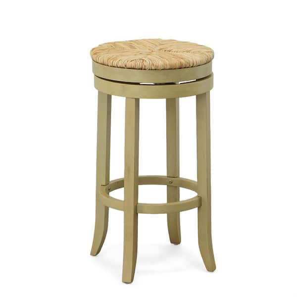 Carolina Chair & Table Irving 30 in. Weathered Gray Swivel Bar Stool