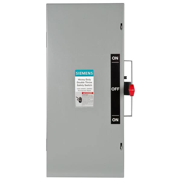 Siemens Double Throw 100 Amp 240-Volt 3-Pole Indoor Non-Fusible Safety Switch
