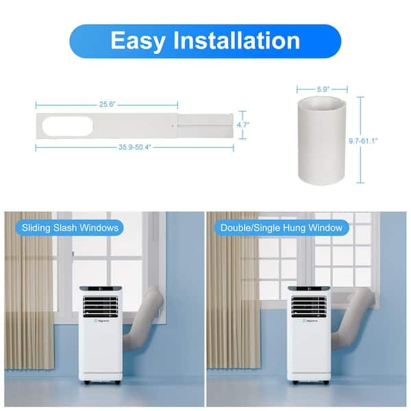  Portable Air Conditioners, 10000 BTU Portable AC for Room up to  450 Sq. Ft., 3-in-1 AC Unit, Dehumidifier & Fan with Digital Display,  Remote Control, Window Installation Kit, 24H Timer, Sleep