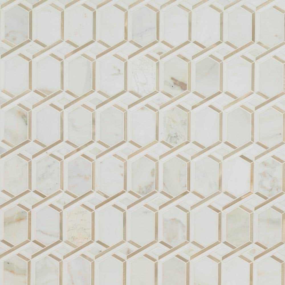 MS International Stone Glass Blend Series: 5/8x2 Luxor Valley Brick Pattern  Wall Tile THDW1-SH-LV-8MM 