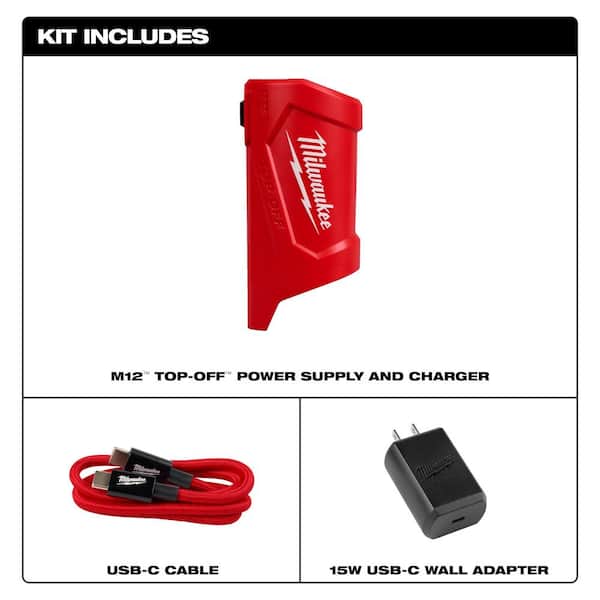 M12 12V Top-Off Power Supply and Charger
