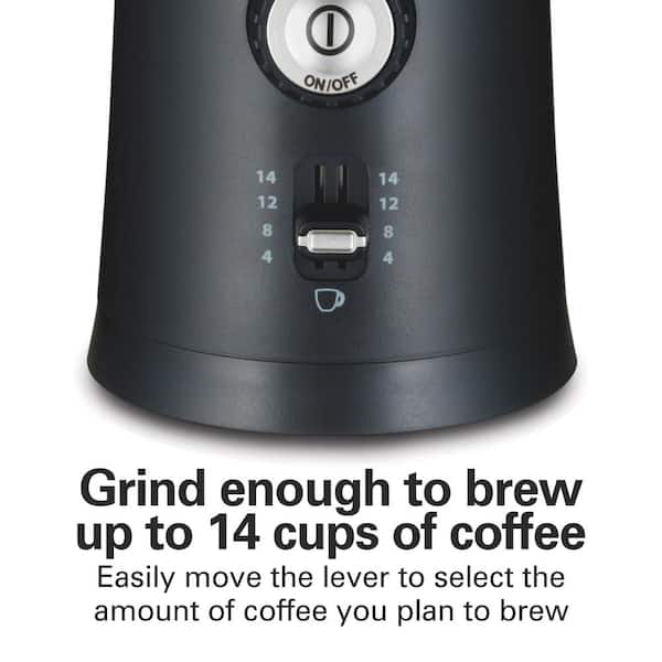 Mr. Coffee - Simple Grind 14-Cup Coffee Grinder - Black