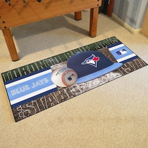Toronto Blue Jays 2.5 ft. x 6 ft. Baseball Runner Area Rug