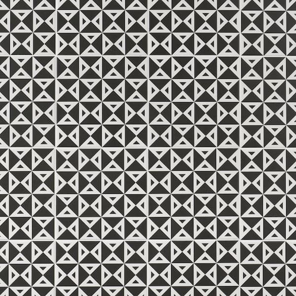 Ivy Hill Tile Script Angle Negative 7.87 in. x 7.87 in. Matte Porcelain Floor and Wall Tile (11.19 sq. ft./Case)