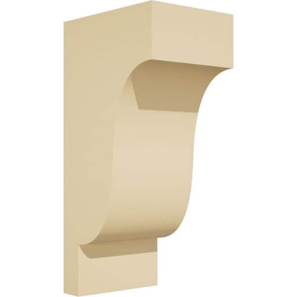 Ekena Millwork Standard Newport 3 in. W x 8 in. H x 4 in. D Signature Urethane Polyurethane Corbel