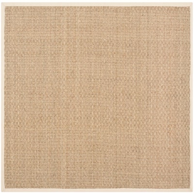 SAFAVIEH Natural Fiber Tan/Beige 10 ft. x 14 ft. Border Area Rug NF114A-10