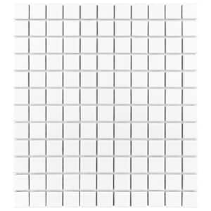 Metro Square Matte White 10-3/4 in. x 11-3/4 in. Porcelain Mosaic Tile (9.0 sq. ft./Case)
