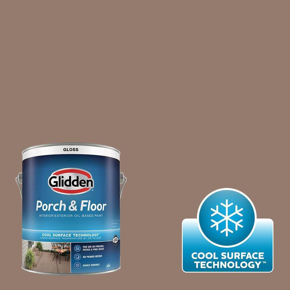 Glidden Porch and Floor 1 gal. PPG10745 Peppered Pecan Gloss Interior
