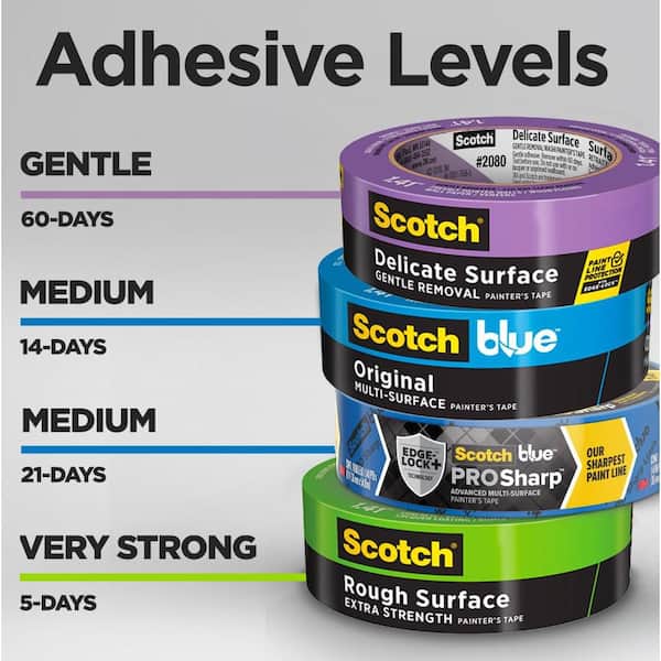 3M - Scotch 1.41 In. x 60.1 Yds. Rough Surface Green Painter's Tape (1 Roll)