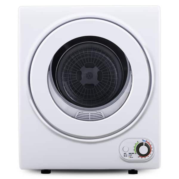 EUHOMY 1.6 cu. ft. Vented Portable Clothes Dryer in White, Compact Dryer Machine for Dorm, 19.5 in. W, 23.6 in. H