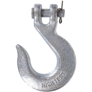 1/4 in. Zinc-Plated Forged Steel Chain Hook with Grade 43 in Clevis Type Slip Hook (5-Pack)