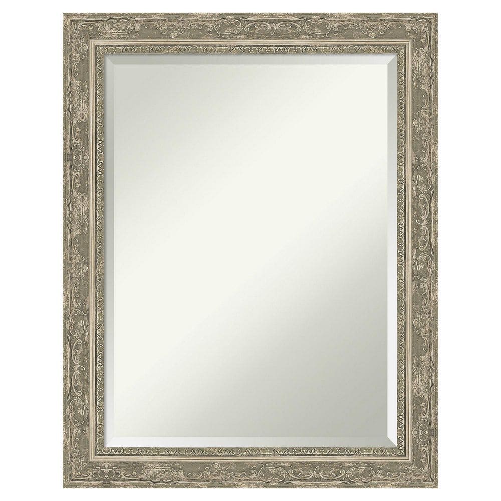 Amanti Art Filigree Silver 22.5 in. x 28.5 in. Beveled Traditional