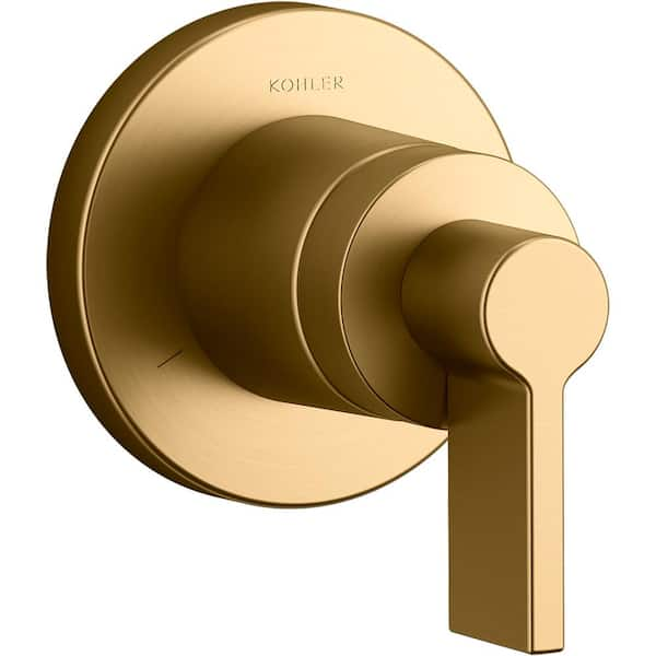 Kohler Components 1 Handle Transfer Valve Trim Kit In Vibrant Brushed Moderne Brass Valve Not 3784