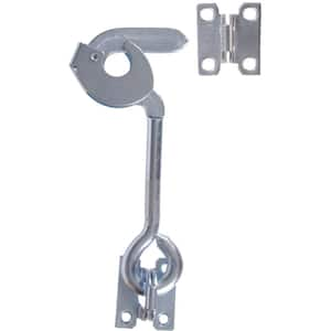 8 in. Extra Heavy Safety Hook with Plate Staples in Zinc-Plated (3-Pack)