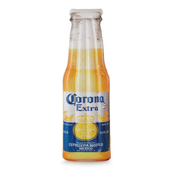 Summer Waves Yellow Corona Inflatable Beer Bottle Pool Float Mat (2-Pack)