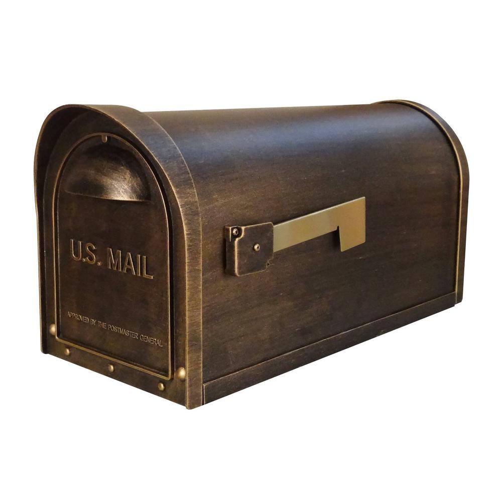 Classic Bronze Post Mount Mailbox SCC1008BRZ The Home Depot