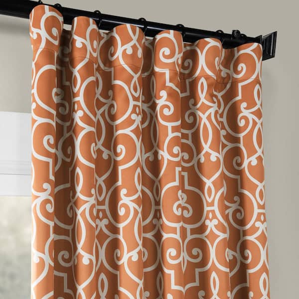 Exclusive Fabrics Furnishings Nouveau, Rust Colored Shower Curtain