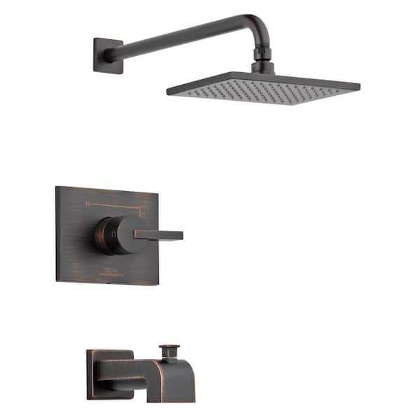 Delta Vero 1-Handle Tub and Shower Faucet Trim Kit in Venetian Bronze (Valve Not Included)
