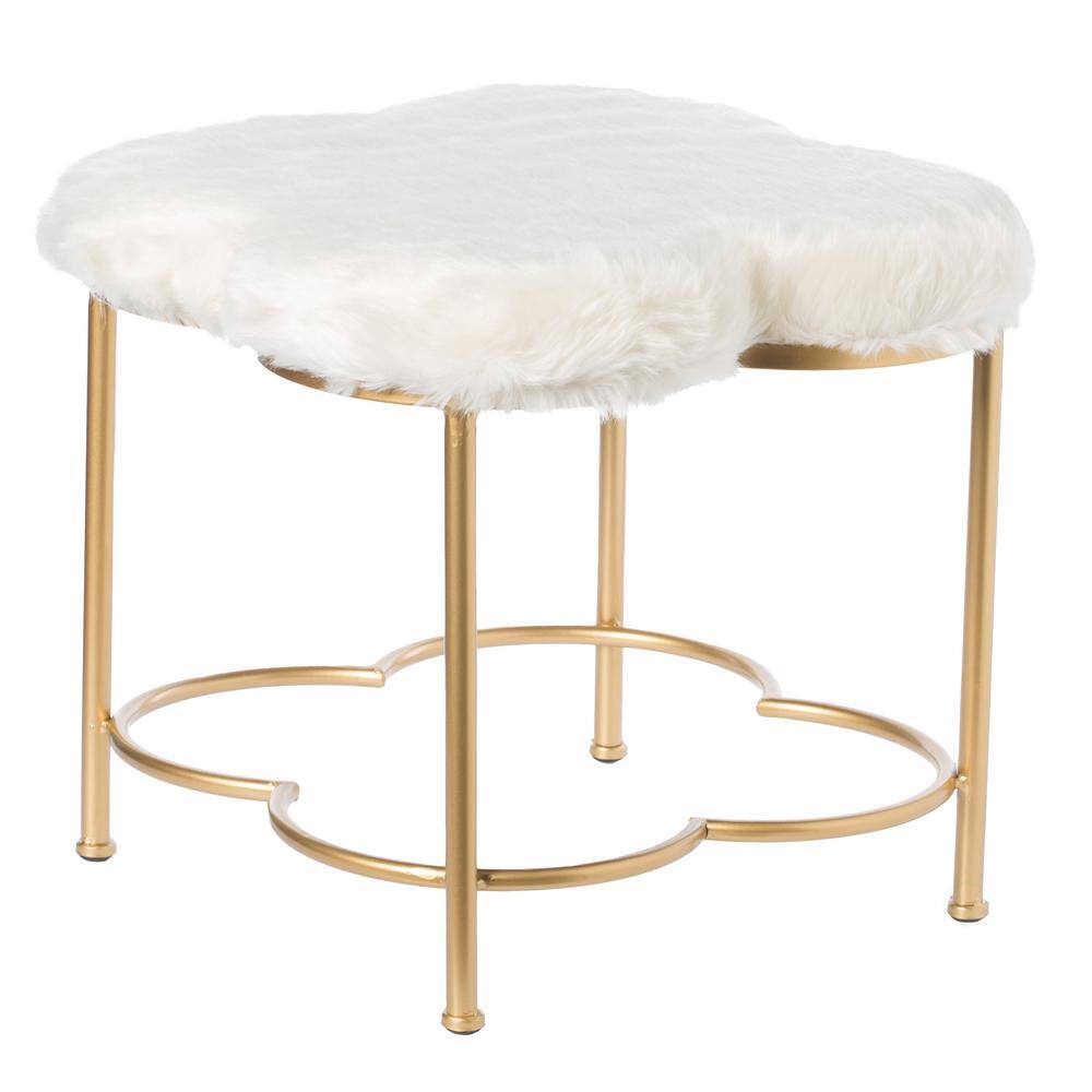 vanity stool gold