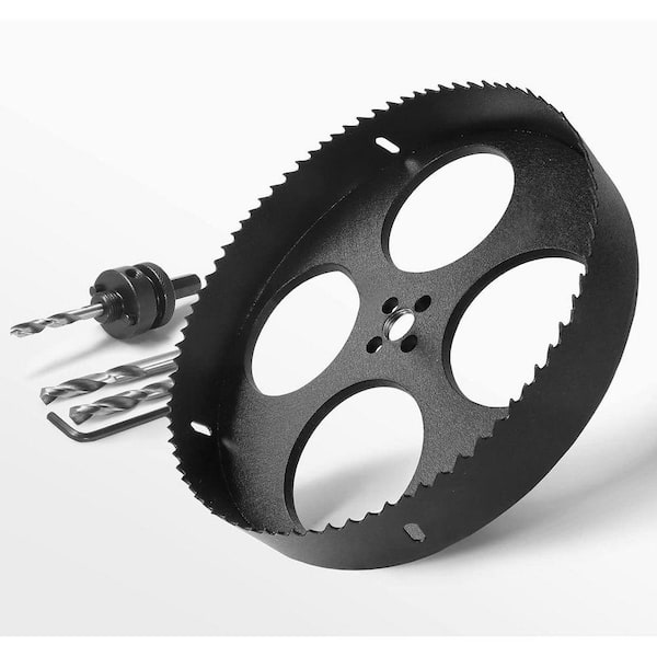 9-1/4 in. Bi-Metal Hole Saw with 1/2 Hex Shank Quick Change Arbor for Recessed Lights Wood Plastic Drywall