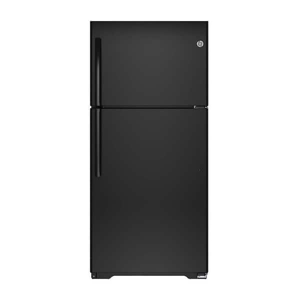 GE 18.2 cu. ft. Top Freezer Refrigerator in Black, ENERGY STAR