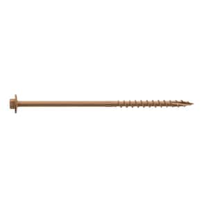 0.195 in. x 6 in. 5/16 Hex, Washer Head, Strong-Drive SDWH Timber-Hex Wood Screw, DB Coating in Tan (50-Pack)