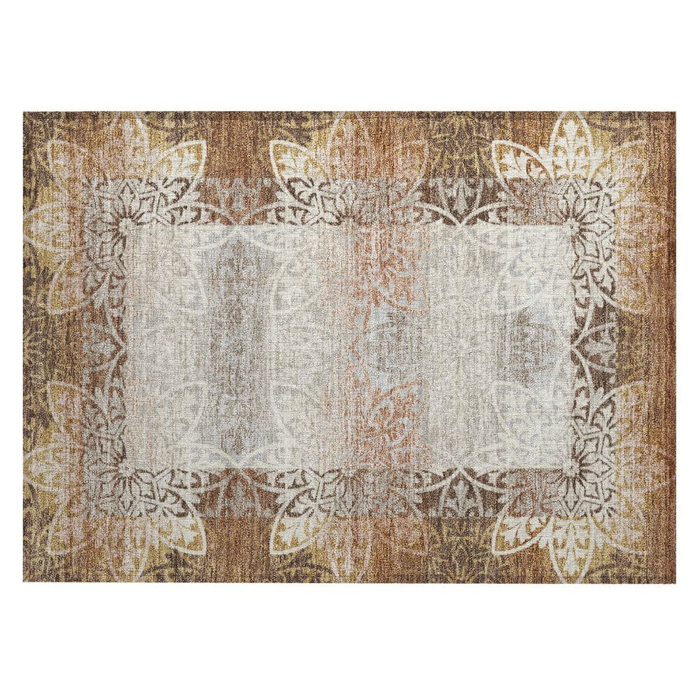Chantille Machine Washable Indoor/Outdoor Abstract ACN2916 Rust 3 ft. x 4 ft. Area Rug price history on PriceWatchPro