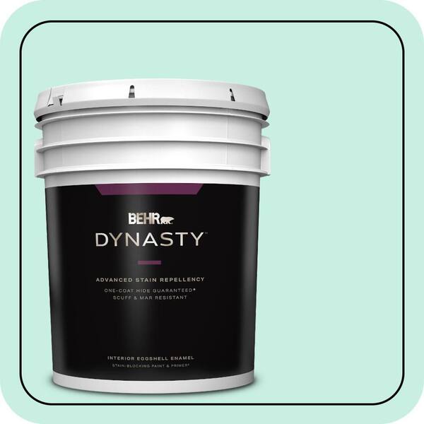 BEHR DYNASTY 5 gal. #P430-1 Summer House Eggshell Enamel Interior Stain-Blocking Paint & Primer