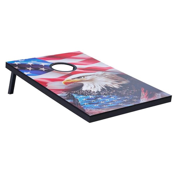 3x2 ft. Cornhole Set, MDF Boards, 8 Bean Bags, Carrying Case, Portable for Yard, Backyard, Beach, Camping