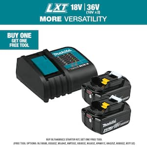 Makita 18 Volt LXT Lithium Ion Battery and Charger Starter Pack 4.0Ah BL1840BSC2 The Home Depot