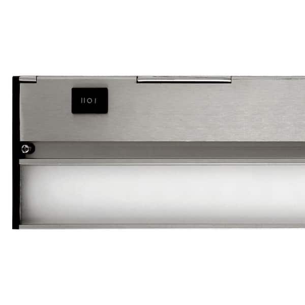 NICOR Nicor Slim 12 in. LED Nickel Dimmable Under Cabinet Light Fixture