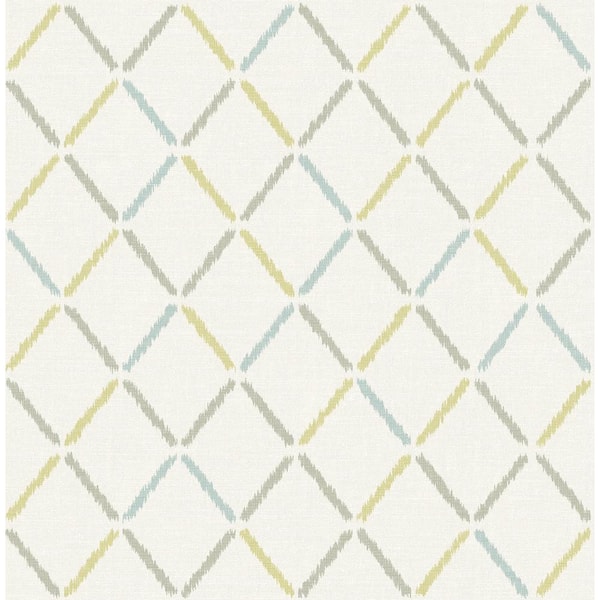 A-Street Prints Allotrope Multicolor Linen Geometric Paper Strippable Roll (Covers 56.4 sq. ft.)