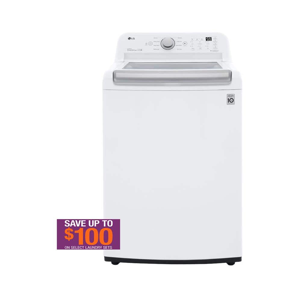 LG 5.0 cu. ft. Top Load Washer in White with Impeller, NeverRust Drum and TurboDrum Technology