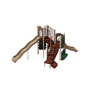 UPlay Today Timber Glen (Natural) Commercial Playset with Ground Spike
